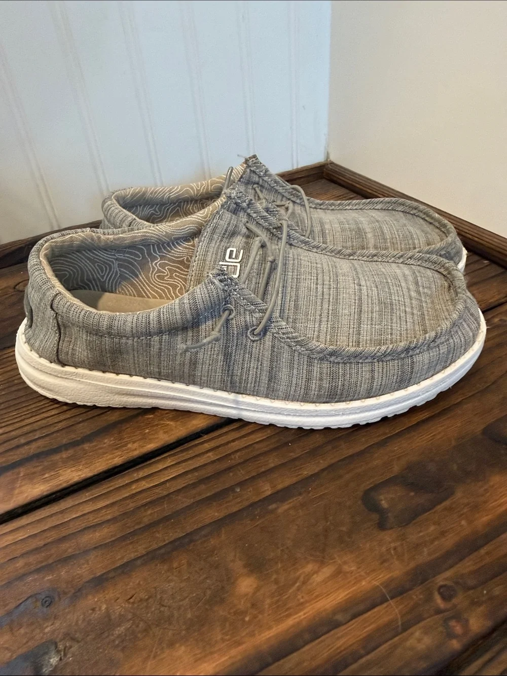 Hey Dude Wendy Slip-On Loafers in Light Gray
